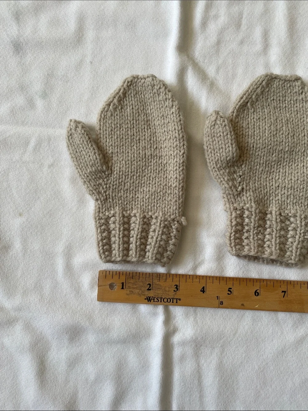HANDMADE WOOL Hand Knit Mittens Gloves Merino Winter